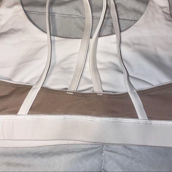 White Lulu Energy Bra *sold* - Picture 4 of 5